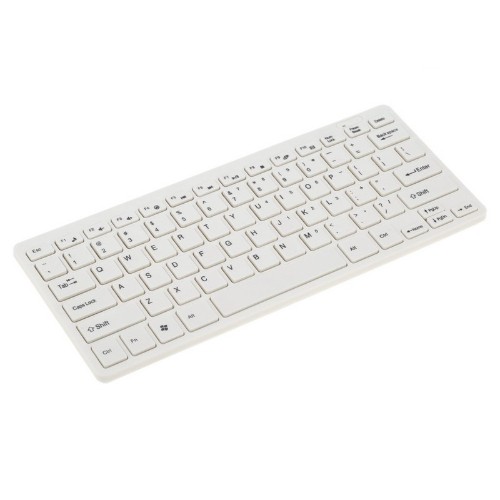axGear Wireless 2.4G Mini Keyboard Mouse Combo Cordless Slim Design For Desktop Laptop White