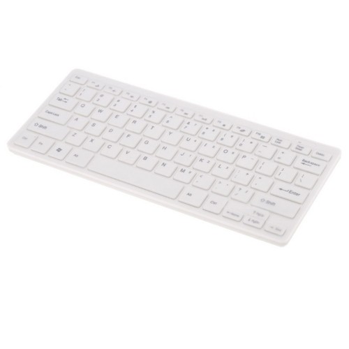 axGear Wireless 2.4G Mini Keyboard Mouse Combo Cordless Slim Design For Desktop Laptop White