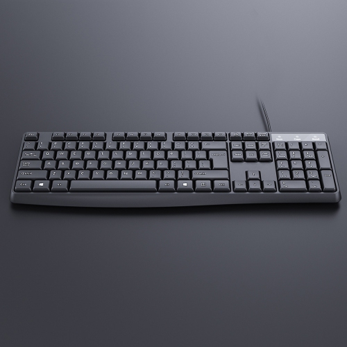 USB Wired Keyboard Full Sized Water Spill Resistant Black - axGear