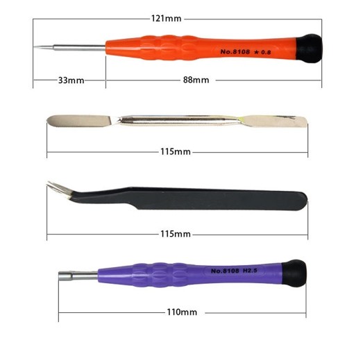 axGear Screw Driver Set Y 0.6mm Tri-point ScrewdriverFor iPhone 7 / 7 Plus 8 In 1