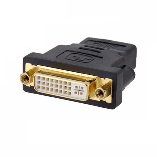 axGear HDMI Female to DVI Female Adapter HDMI to DVI-I Dula Link 24+5 F/F Converter