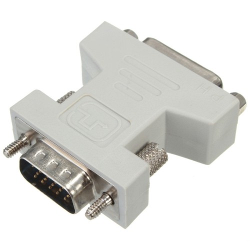 axGear DVI-I Female Analog 24+5 to VGA Male 15-pin Connector Adapter Converter