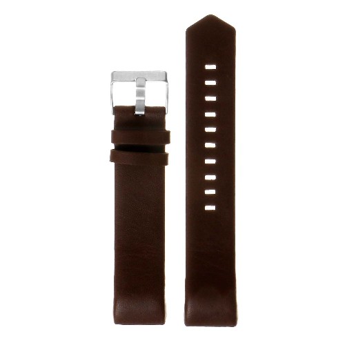 StrapsCo Genuine Leather Replacement Strap Band for Fitbit Charge 2 in Brown
