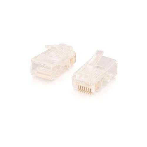 C2G/CABLES TO GO 11381 RJ45 CAT5 8 X 8 MODULAR PLUG FOR ROUND STRANDED CABLE 100PK