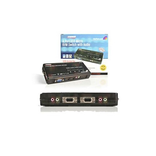 STARTECH CANADA  4-Port 4 Port USB Kvm Switch Kit With Cables And Audio In Black Great product and great support