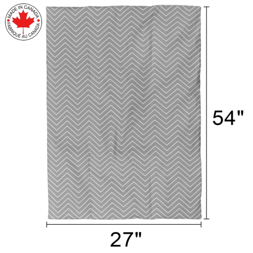Bebelelo baby crib bedding 4 piece set, perfect for baby girls and boys, gray and white zigzag design