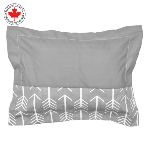 Bebelelo baby crib bedding 7 piece set, perfect for baby girls and boys, includes gray and white feather design