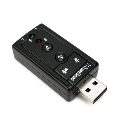 axGear USB 2.0 to Audio External Sound Card Adapter Virtual 7.1 CH Mic Speaker