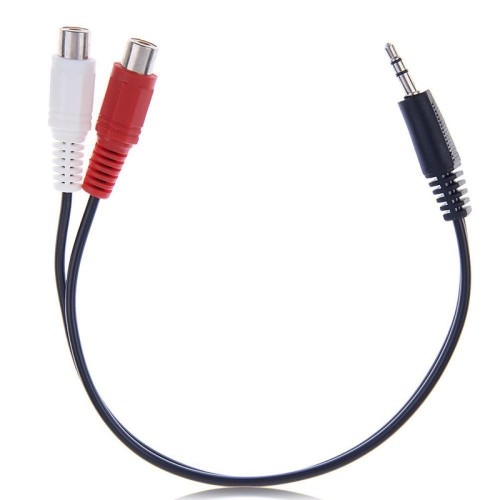AxGear – Câble adaptateur audio 3,5 mm vers 2 connecteurs RCA