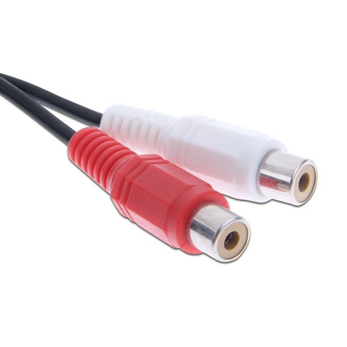 axGear axGear 3.5mm Audio Jack to 2 RCA Male to Female Splitter Adapter Cable