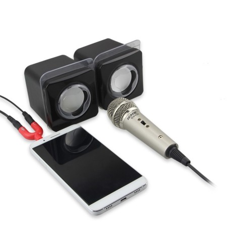 AxGear – Adaptateur répartiteur audio 3,5 mm à 4 positions, câble stéréo, cellulaire divisé, microphone et noir musical