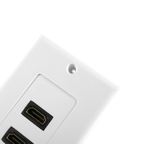 axGear HDMI Wall Plate Cable Face Panel Coupler Outlet Extender 2 Port