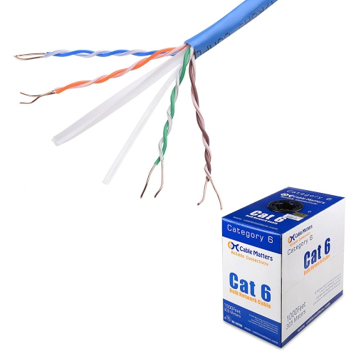 Image 1 of 10.. axGear New 1000Ft Cat6 Cat 6 Network Bulk Cable Ethernet Lan Patch Hight Speed Cable