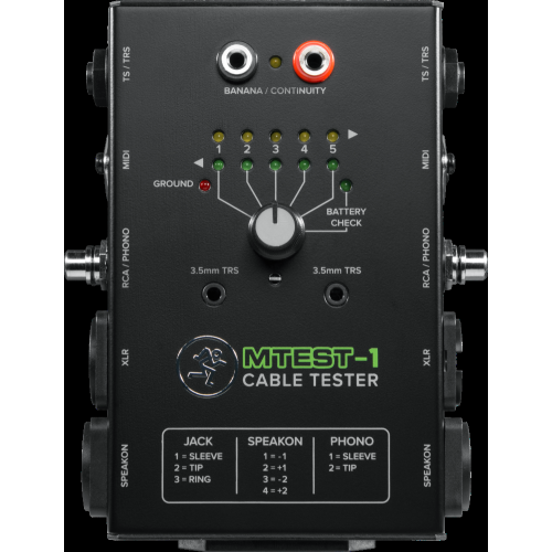 MACKIE  Mtest-1 Cable Connection Tester