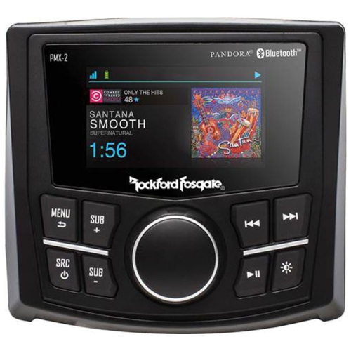 Image 1 of 2.. Rockford Fosgate PMX-2 Punch Marine Compact AM/FM/WB Digital Media Receiver 2.7" Display