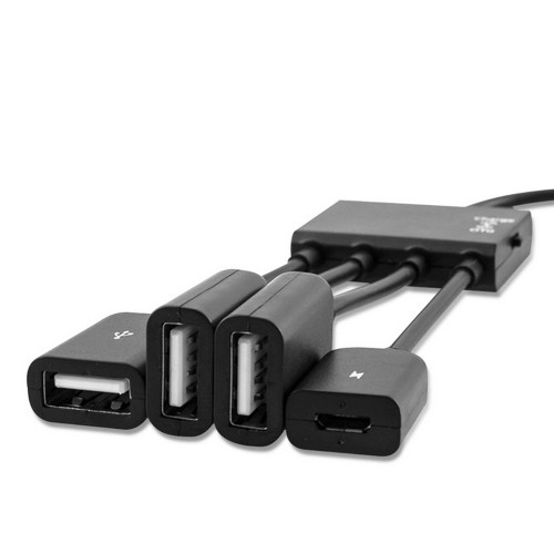 axGear Micro USB Charging OTG Hub Splitter Cable for Smart Phone