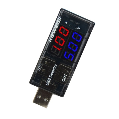 Chargeur USB d’axGear – détecteur de courant de tension de compteur de batterie mobile pour testeur de batterie