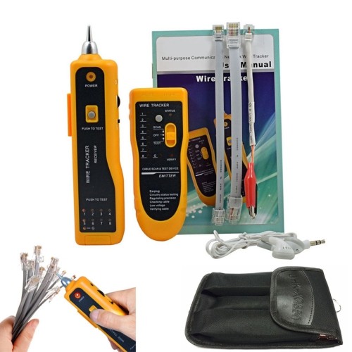 axGear Network Cable Tester Hunt Wire Sort USB Cable Coaxial Cat-5e 6 RJ45 RJ11 LAN