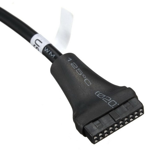 axGear USB 3.0 20-pin Header Female to USB 2.0 9-pin Male Adapter Converter Wire Cable