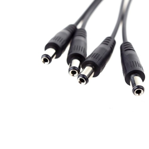 axGear DC Jack Power Splitter Cable 1 to 8 Adapter Female to Male for DVR Security Camera 5.5x2.1 mm