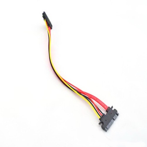 axGear 12'' Male to Female 7+15 Pin Serial SATA Data Power Combo Extend Extension Cable