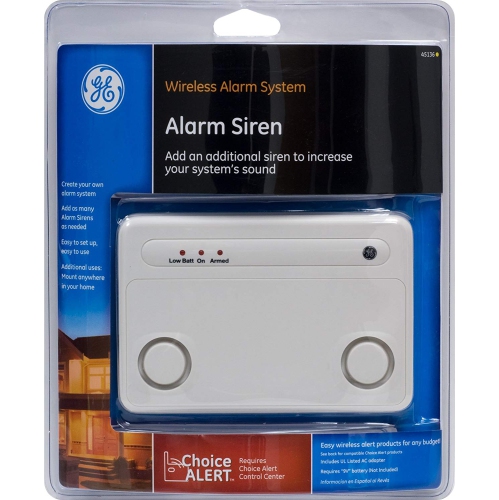 GE Choice Alert Wireless Alarm System Alarm Siren
