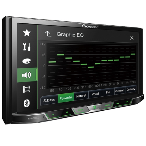 Pioneer MVH-300EX Digital Multimedia Video Receiver with 7" WVGA Display, and Built-in Bluetooth