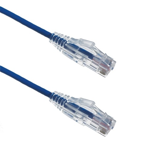 AXIOM MEMORY  12Ft Cat6 550Mhz Bendnflex Ultra-Thin Snagless Patch Cable - - (C6Bfsb-B12-Ax) In Blue
