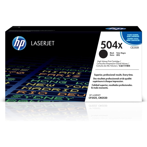 HP  Hewlett-Packard Ce250X Laser Supply In Black Worked perfectly in our HP Laserjet CP3525 and I recommend using high yield cartridges