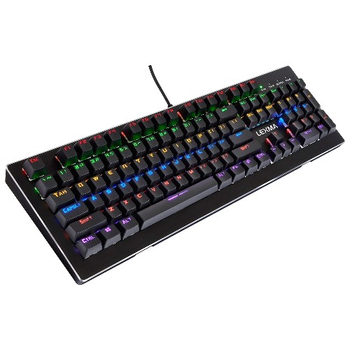 Lexma K900 Backlit Mechanical Blue Switch Gaming Keyboard - Open Box- English