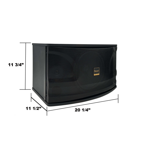 Resonic KS-500 400W 10" 2 Way Full Range Karaoke Speakers / Made In Taiwan