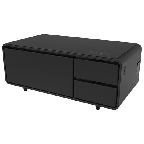 Sobro Smart Coffee Table with Refrigerated Drawer - Black