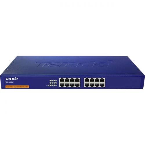 Tenda Network TEH1600M 16-Port 10/100 Fast Ethernet Switch Retail
