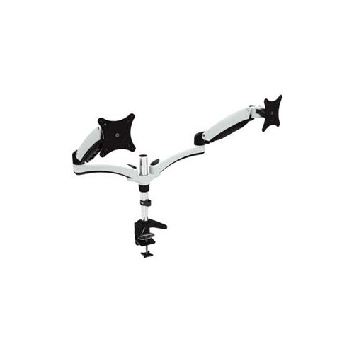 AMER NETWORKS DUAL ARTICULATING MONITOR MOUNT. CLAMP BASE. SUPPORTS 15 TO 28" MONITORS. VESA MOUNTING HYDRA2