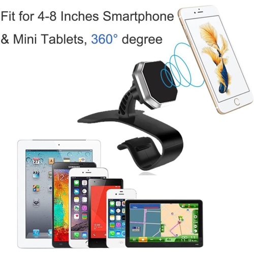 Navor Universal Car Phone Mount Holder for Vent Windshield Dashboard for Smartphones Including iPhone 7,7P, 6, 6S, Galaxy S7, S7 Edge-Sliver