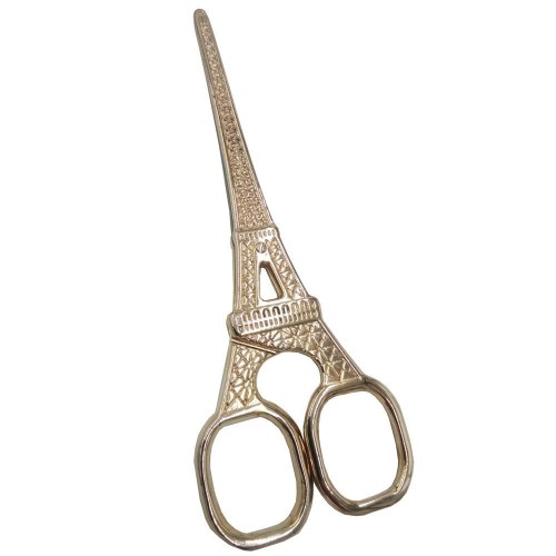 Eiffel Tower Embroidery Scissors 5.51-inch Small Sewing Scissors Retro Style Craft Scissors for Art Needle Work&nbsp;-Gold