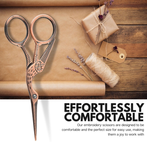 Arolly Retro Style 5.51" Embroidery Scissor with Sharp Blades, Multi-purpose Small Sewing Scissors for Art and Needle Work, Cutting Tools