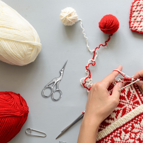 Arolly – 5.51 Ciseaux à broder de style rétro avec lames aiguisées, petites ciseaux de couture tout usage pour le travail d’art et d’aiguilles,