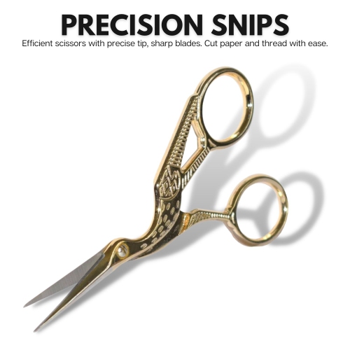 Arolly – 5.51 Ciseaux à broder de style rétro avec lames aiguisées, petites ciseaux de couture tout usage pour le travail d’art et d’aiguilles,