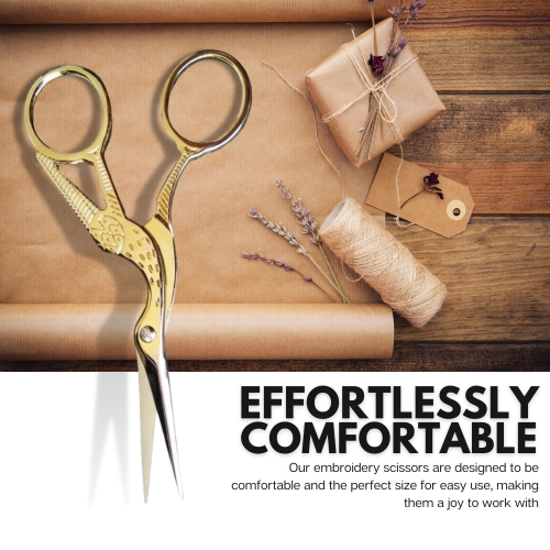 Arolly – 5.51 Ciseaux à broder de style rétro avec lames aiguisées, petites ciseaux de couture tout usage pour le travail d’art et d’aiguilles,