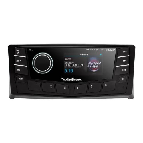 Rockford Fosgate PMX-5CAN Punch Marine AM/FM/WB Digital Media Receiver 2.7" Display w/ CAN bus.