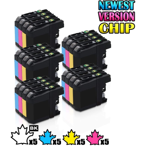 5 Set of 4 Inkfirst Ink Cartridges LC203XL LC203 LC201 High Yield Compatible Remanufactured for Brother MFC-J680DW MFC-J880DW