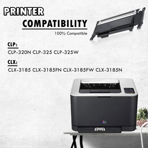 Inkfirst® Black Compatible Toner Cartridge CLT-K407S K407S 407S Replacement for Samsung CLP-320 CLX-3185 CLX-3185N CLP-325