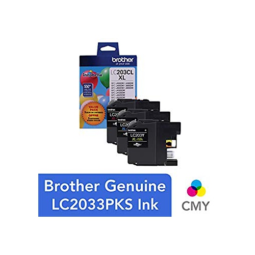 Brother Printer LC2033PKS Multi Pack Ink Cartridge Cyan Magenta Yellow
