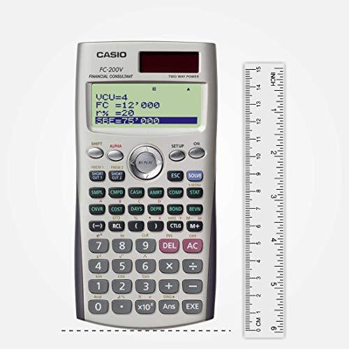 Casio FC-200V Financial Calculator with 4-Line Display