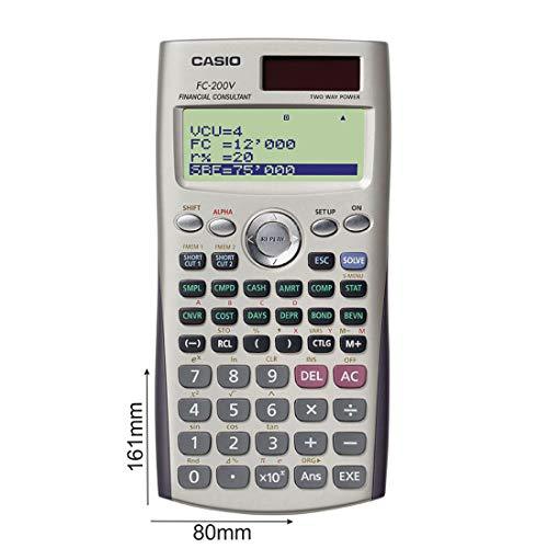 Casio FC-200V Financial Calculator with 4-Line Display