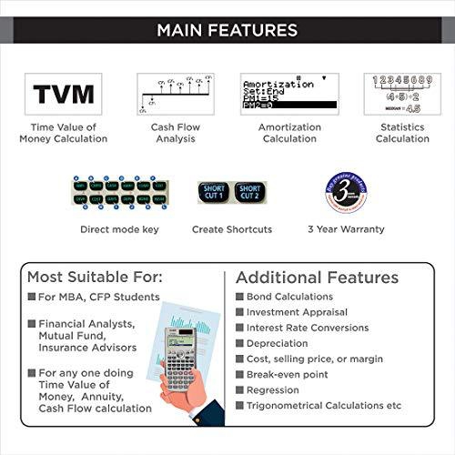 Casio FC-200V Financial Calculator with 4-Line Display
