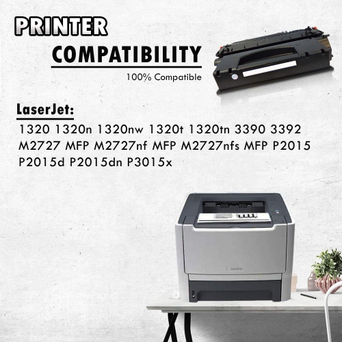 Inkfirst Compatible Toner Cartridge Replacement for HP Q5949X Q7553X 49X 53X LaserJet 1320 1320n 3390 3392 M2727 P2015 P3015x