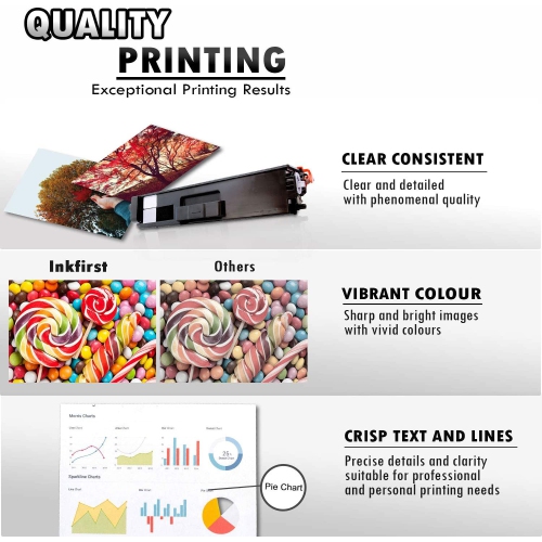 2 Inkfirst Black Compatible Toner Cartridge TN336BK TN-336 BK Replacement for Brother TN336 TN-336 Black HL-L8350CDWT