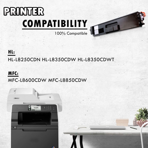 2 Inkfirst Black Compatible Toner Cartridge TN336BK TN-336 BK Replacement for Brother TN336 TN-336 Black HL-L8350CDWT